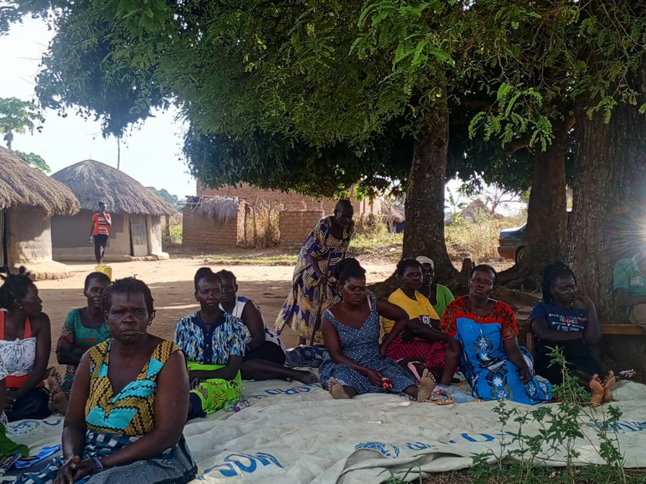 Community members at a Rise Up Acholi civic education workshop on rights and responsibilities